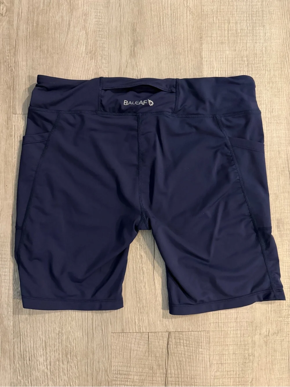 Baleaf Women's Dark Blue Size XL Performance Bike Shorts w/ Back & Side Pockets